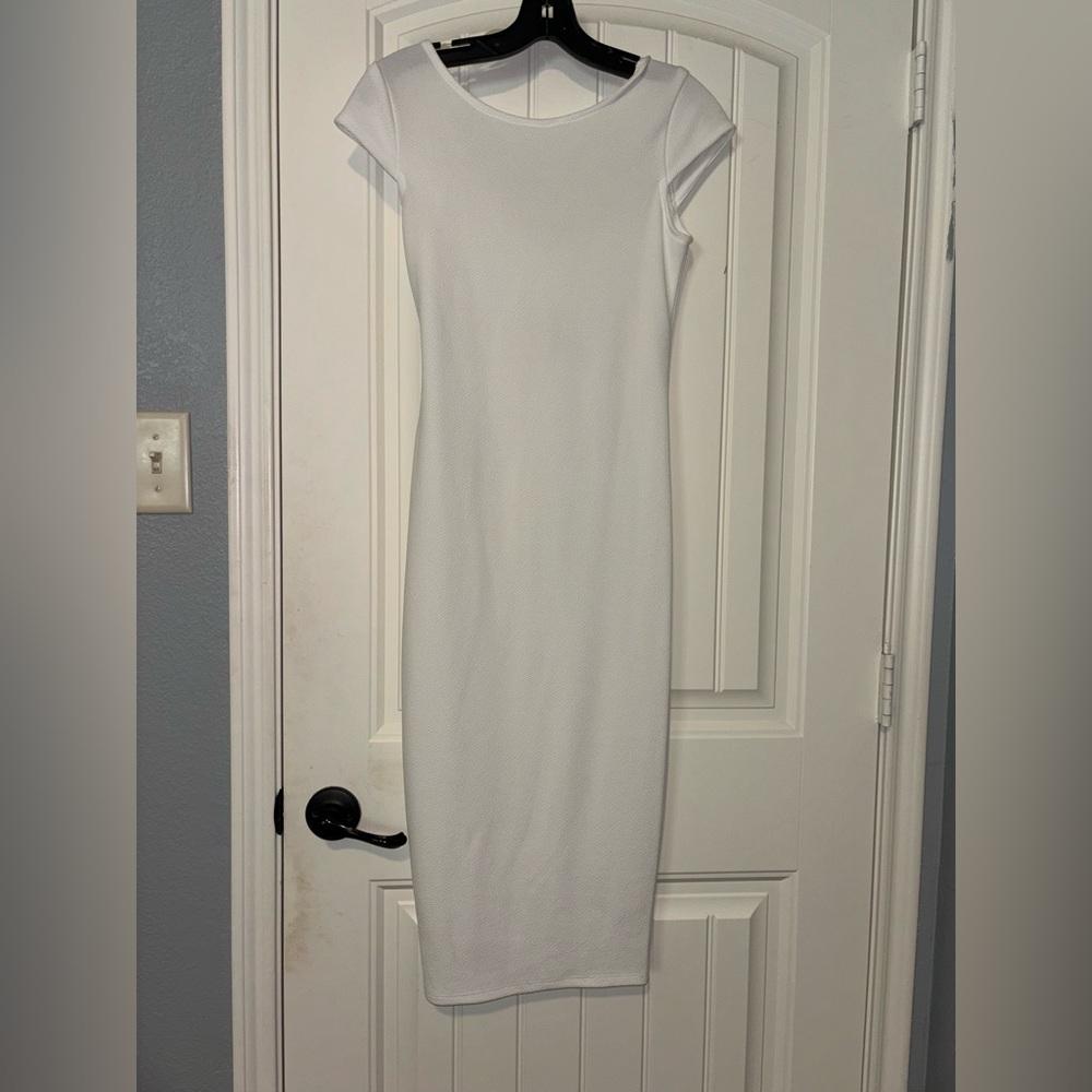 Simple white dress by AG Studio